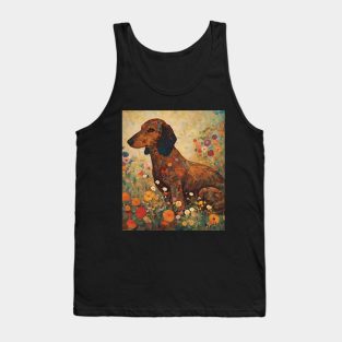 Dachshund dog artwork Tank Top